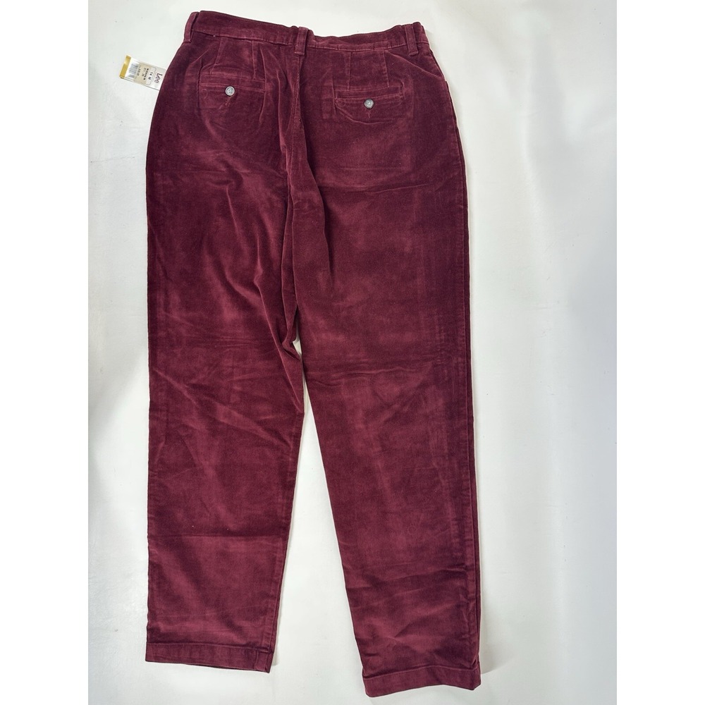 Lee Corduroy Pants Women's Rosewood Size 14 M Vintage NWT Y2K Straight - Picture 4 of 6